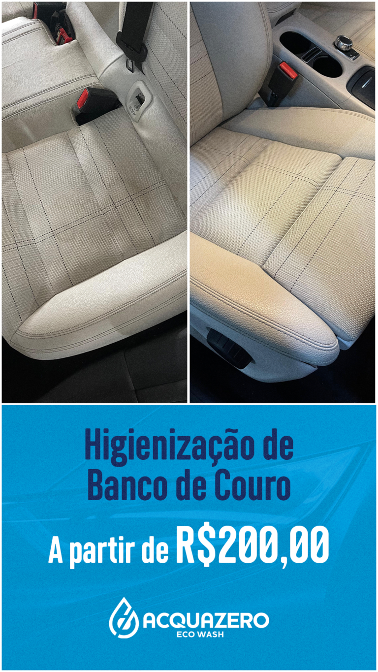 STORY HIGIENIZAÇÃO DE BANCO DE COURO
